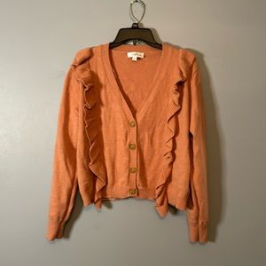 NWOT oversized sweater in gorgeous Peachy color